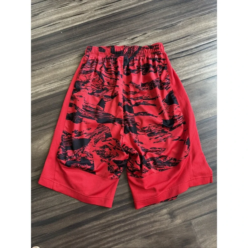 NIKE RED & BLACK BOARD SHORTS BOYS SIZE XL SWIM SURF DRI-FIT FABRIC
